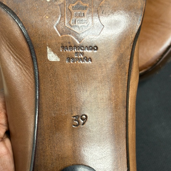 Vintage Pierre Balmain Brown Leather Women's Shoes - Picture 7 of 8